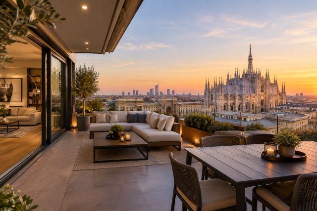 Attico con vista sul Duomo